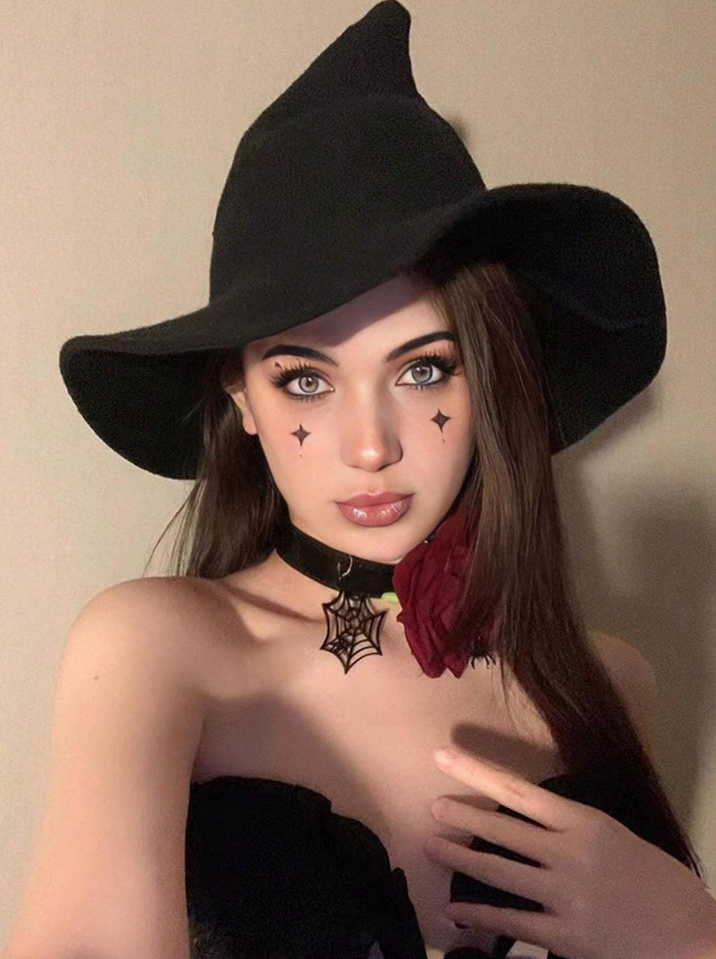 Medieval Witch Hat, Halloween Witchy Accessories for Ren Faire, Renaissance Fantasy Hat, Ren Fair Vintage Hat, Witchy Gothic Vampire Hat