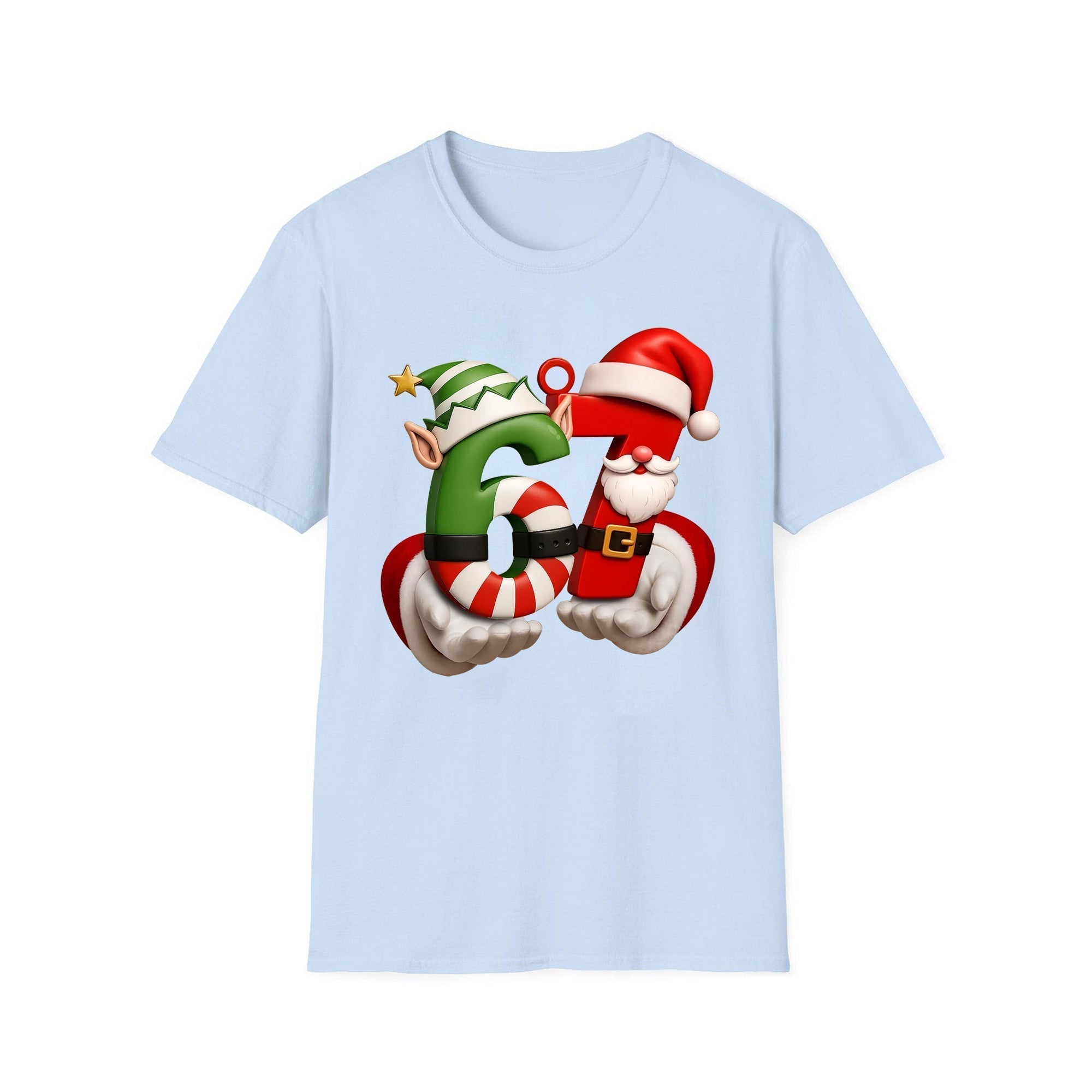 Funny Six Seven 6 7 Chistmas Shirt, Santa Says 67 Christmas Crewneck, 67 Meme Kids Xmas Sweater, Gen Alpha Gen Z Gift Shirt