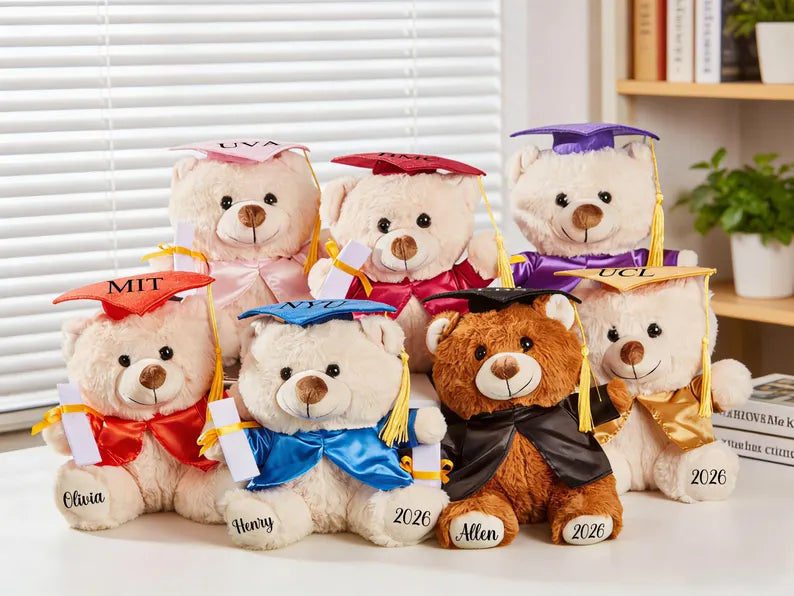 Personalized Graduation Teddy Bear – Custom Name Plush Toy
