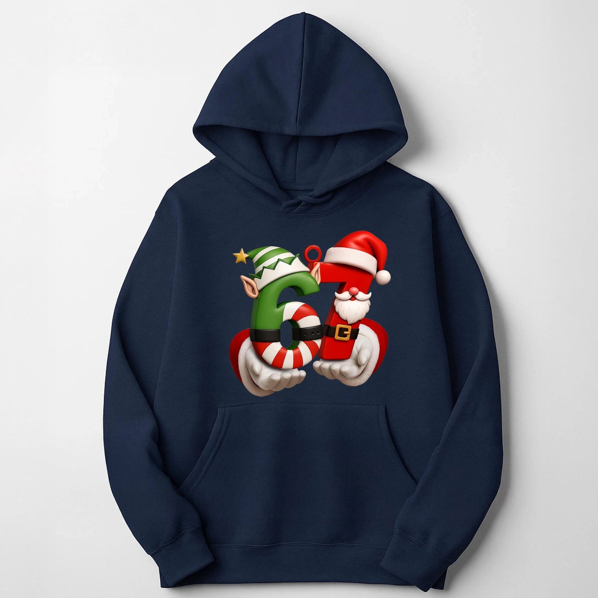 Funny Six Seven 6 7 Chistmas Shirt, Santa Says 67 Christmas Crewneck, 67 Meme Kids Xmas Sweater, Gen Alpha Gen Z Gift Shirt