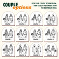 Personalized Wedding Gift, Bride & Groom Mountain Romantic Enamel Mug, Unique Engagement Present for Outdoorsy Couple