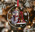 Personalized Snowman Letter Ornament, Custom Christmas Initial Ornament, Alphabet Ornament, Custom Kids Name Ornament, Kids Christmas Gifts