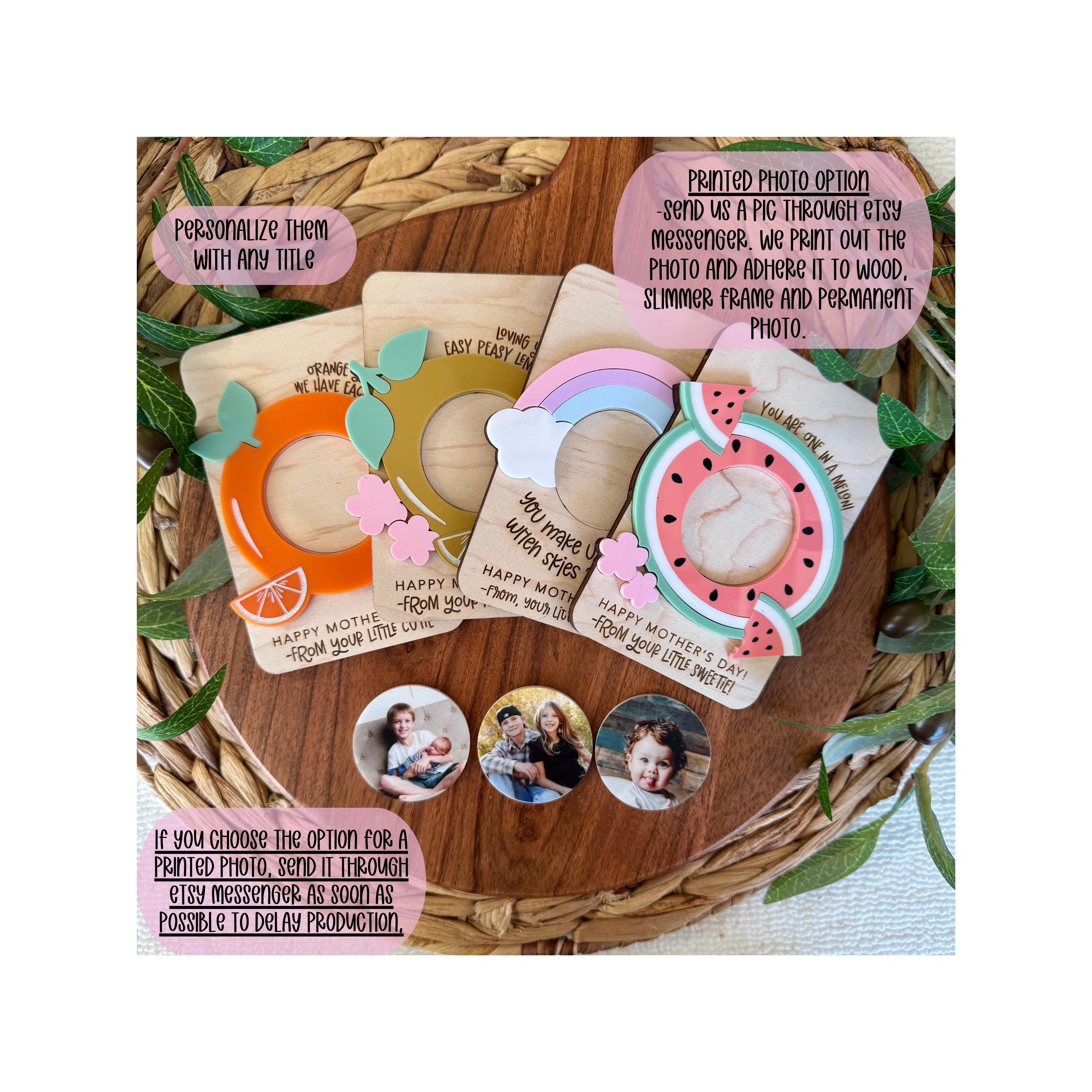 Mother's Day Fridge Photo Magnet | Fridge Magnet | Mother's Day Gift | Mom Gift | Gift for Grandma | Gift for Mom | Photo Frame