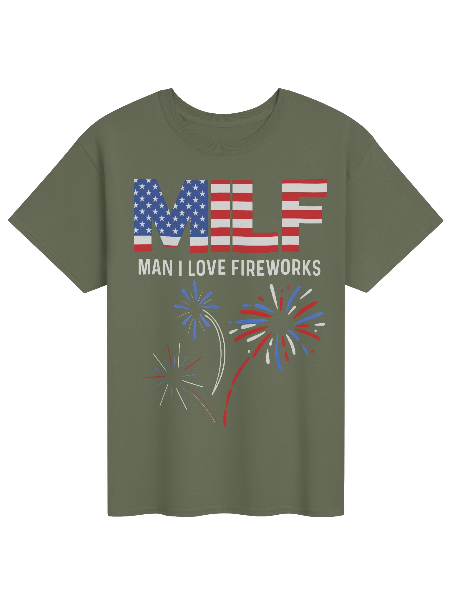MILF Man I Love Fireworks Shirt