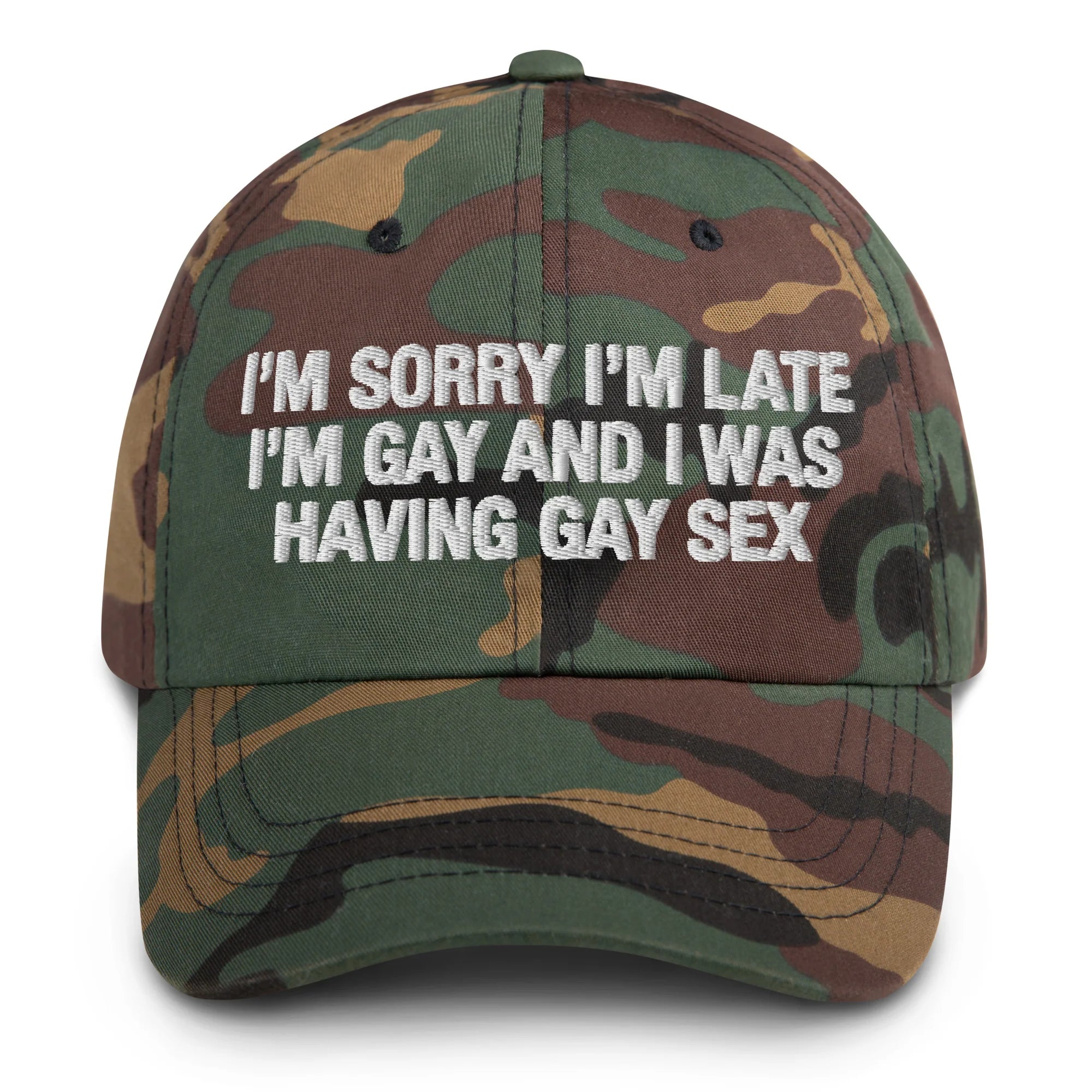 I'm Sorry I'm Late I'm Gay And I Was Having Gay Sex Hat.