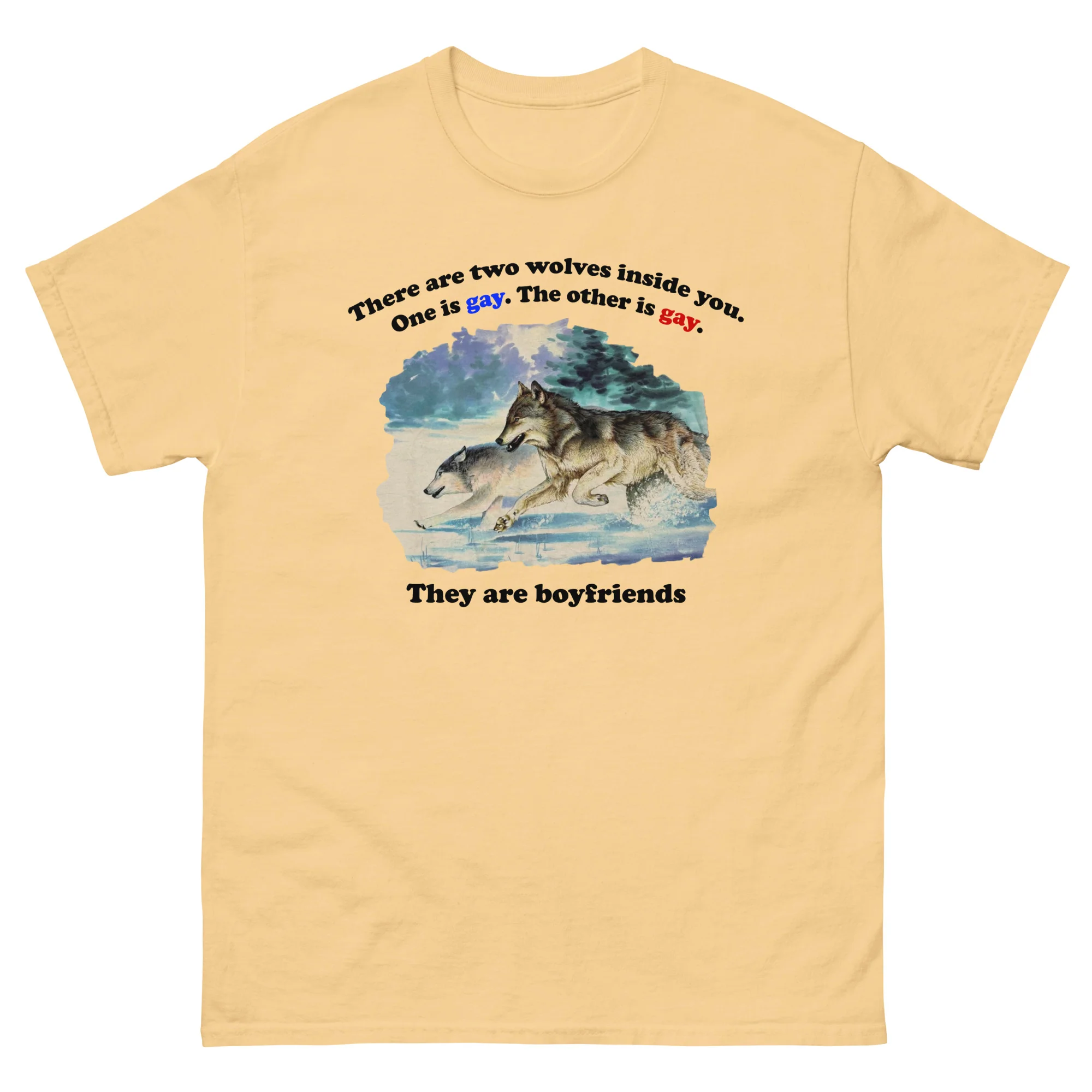 There Are Two Wolves Inside You. One Is Gay. The Other Is Gay. They Are Boyfriends.