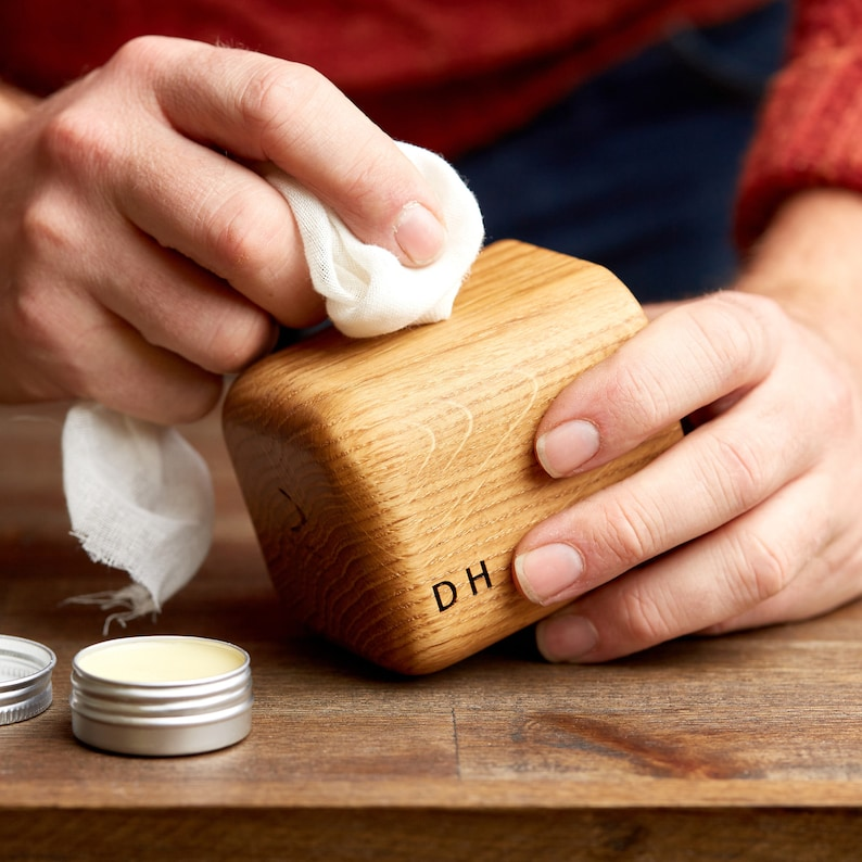 Personalised Oak Whiskey Tumbler