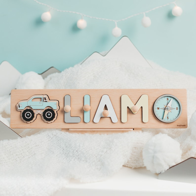 Personalized Name Puzzle With Pegs