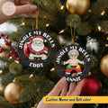 Personalized Funny Christmas Ornament 2025, Custom Name Jingle My Bells Santa Claus Ornament, Gift For Friends, Disney Holiday Keepsake