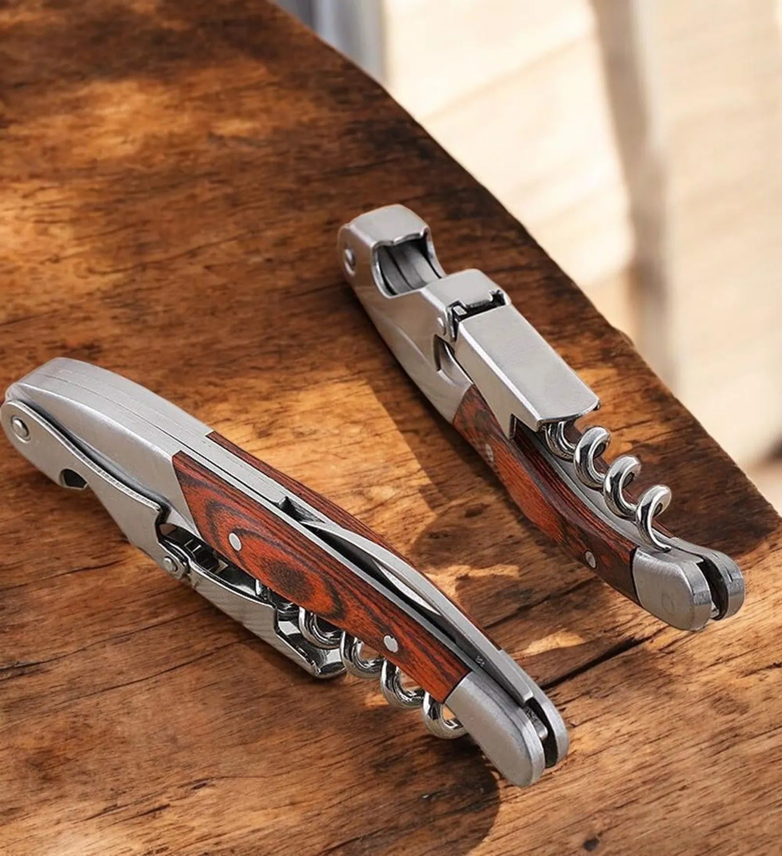 Personalized CORKSCREW Wine Bottle Opener Groomsmen Gift for Him Dad Men Bridesmaid Her Women Mom Wedding Birthday Boyfriend Custom Engraved