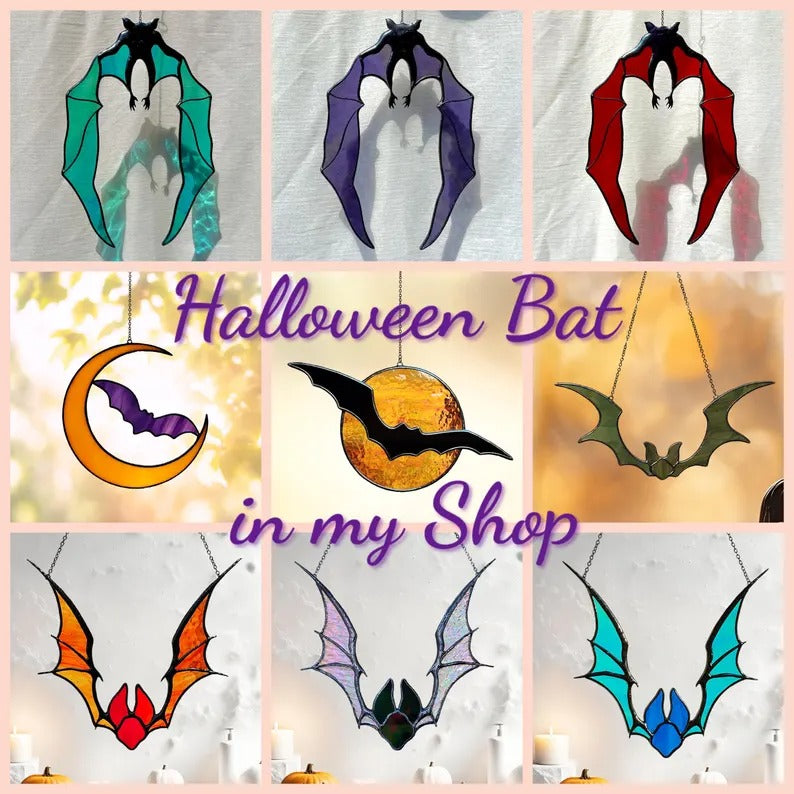 Halloween Decor Stained Glass Ghost Mushrooms. Cute Ghost Plant Stakes for Spooky Season. Halloween Gift. Unique Garden Art. Happy Halloween